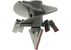 Бур лопастной Б1-010606 диаметром 200-1300 мм. Буровое оборудование - бур лопастной Б1-010606