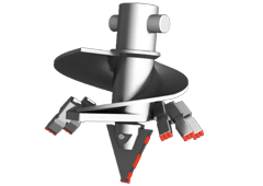 Бур лопастной Б2-010211 диаметром 300-800 мм. Буровое оборудование - бур лопастной Б2-010211